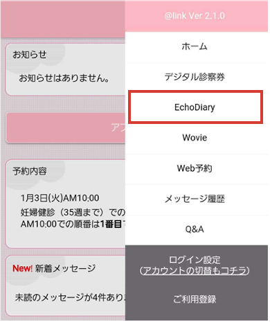 echodiary手順1-2