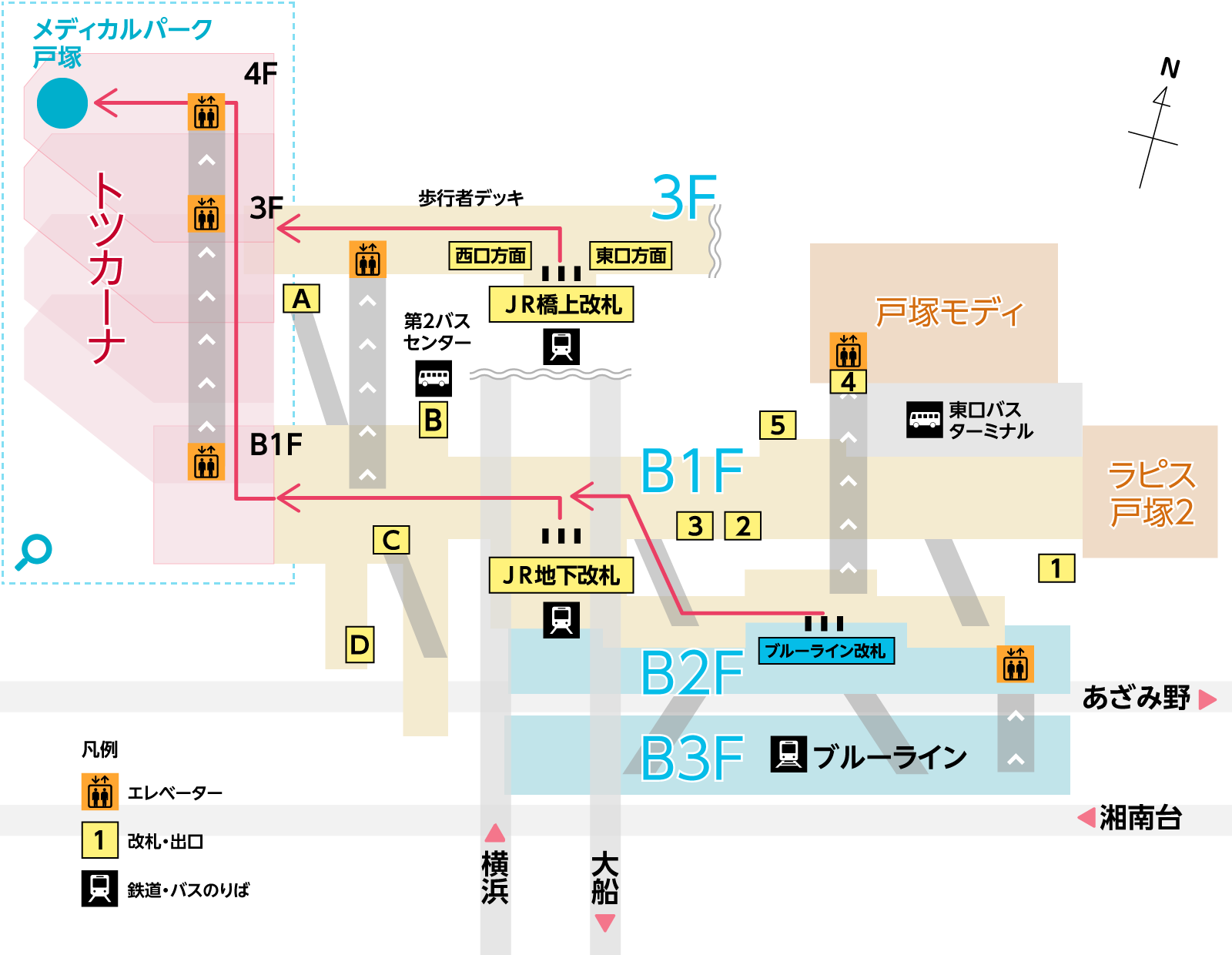 戸塚駅から当院へのアクセス